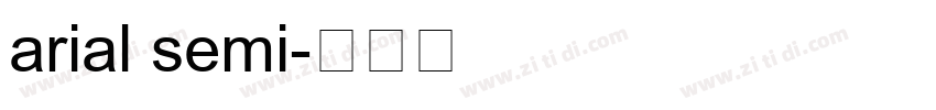 arial semi字体转换